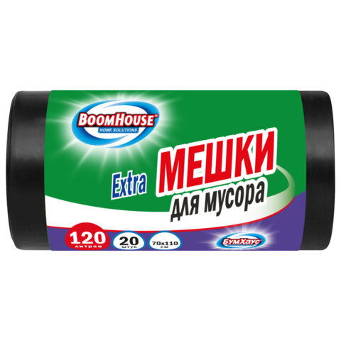 Мешки для мусора 120л, BOOMHOUSE Мешки для мусора 120л, BOOMHOUSE