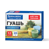 Гуашь для школ и художественных училищ BRAUBERG ″ART ПЕЙЗАЖ″, 12 цветов Гуашь для школ и художественных училищ BRAUBERG ″ART ПЕЙЗАЖ″, 12 цветов