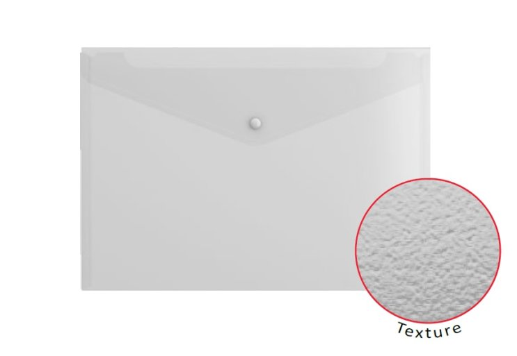 Папка-конверт на кнопке, прозрачная FIZZY ENVELOPE (А4) Папка-конверт на кнопке, прозрачная FIZZY ENVELOPE (А4)