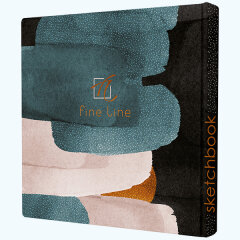 Скетчбук Fine Line в твердом переплете премиум - класса для акварельного скетчинга Скетчбук Fine Line в твердом переплете премиум - класса для акварельного скетчинга
