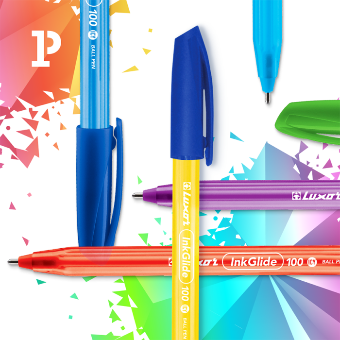 Стиль и комфорт с ручками Luxor Inkglide 100 icy Стиль и комфорт с ручками Luxor Inkglide 100 icy