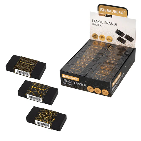 Ластик BRAUBERG ″GOLDEN BLACK″ Ластик BRAUBERG ″GOLDEN BLACK″