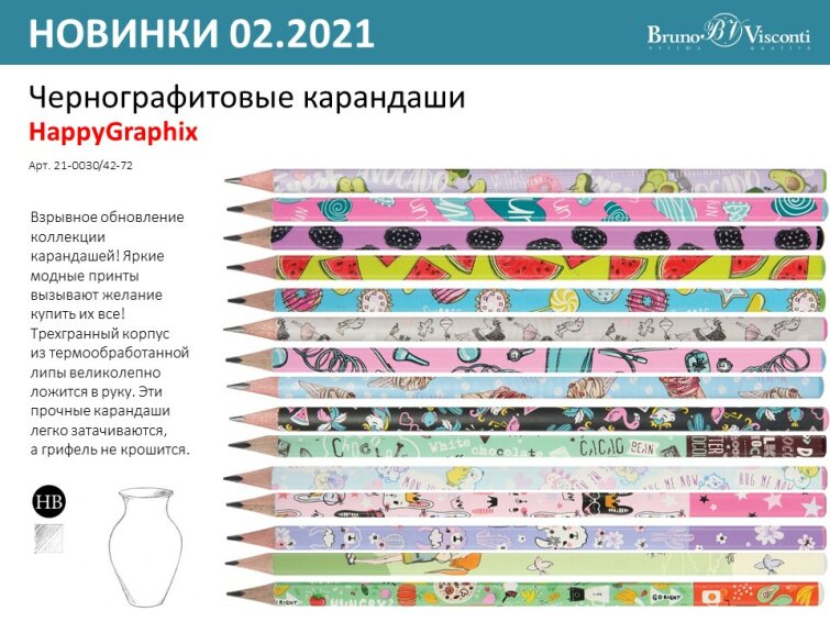Взрывное обновление коллекции карандашей Взрывное обновление коллекции карандашей