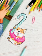 Закладка для книг фигурная размер 67х120 мм, 1 шт, ФЕНИКС+ Закладка для книг фигурная размер 67х120 мм, 1 шт, ФЕНИКС+
