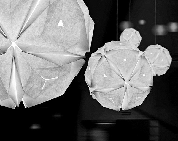 Креативные светильники-оригами Folded Light от Jiangmei Wu Креативные светильники-оригами Folded Light от Jiangmei Wu