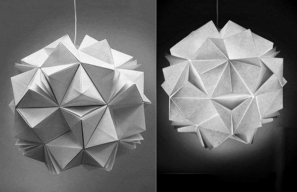 Креативные светильники-оригами Folded Light от Jiangmei Wu Креативные светильники-оригами Folded Light от Jiangmei Wu
