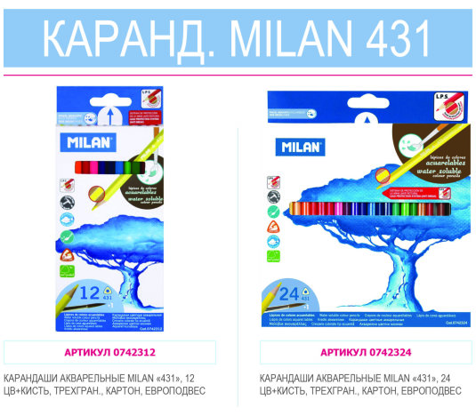 Обзор цветных карандашей MILAN Обзор цветных карандашей MILAN