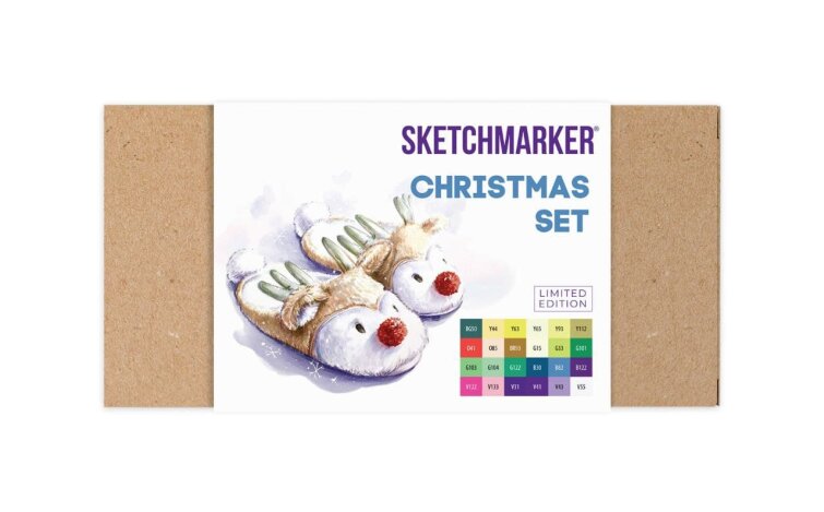 ����� ��������� �������� SKETCHMARKER CHRISTMAS SET �������������� (24 �����)