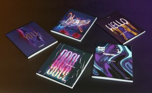 Твин-лак и холодная фольга на тетрадях от COLLEZIONE Твин-лак и холодная фольга на тетрадях от COLLEZIONE