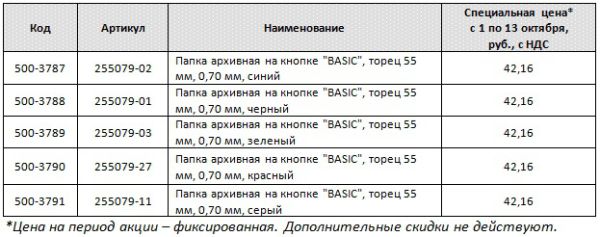 Архивные папки Basic на кнопке Архивные папки Basic на кнопке