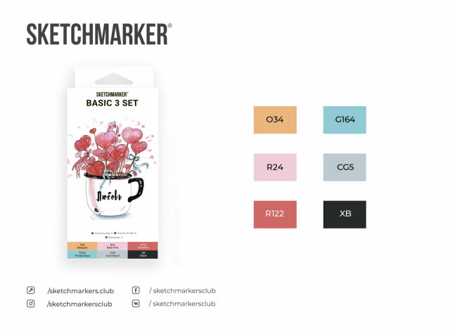 ����� �������� SKETCHMARKER ′Basic 3′