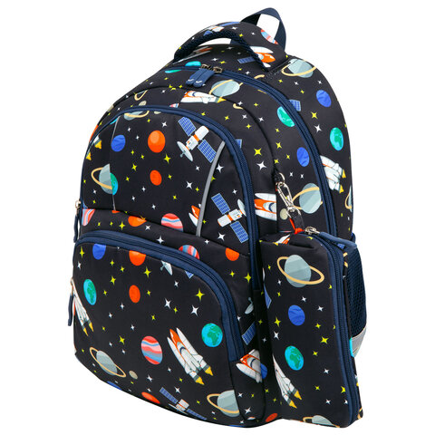 Рюкзак BRAUBERG KIDS SET ″Space infinity″ с пеналом в комплекте Рюкзак BRAUBERG KIDS SET ″Space infinity″ с пеналом в комплекте