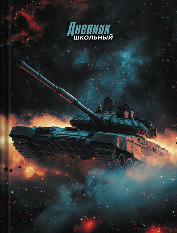 Дневник школьный 7БЦ «КОСМИЧЕСКИЙ ТАНК» (арт. 110172) от Alpha-Trend Дневник школьный 7БЦ «КОСМИЧЕСКИЙ ТАНК» (арт. 110172) от Alpha-Trend
