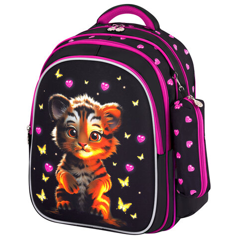 Рюкзак BRAUBERG KIDS MIND с пеналом в комплекте, ″Tiger Cub″ Рюкзак BRAUBERG KIDS MIND с пеналом в комплекте, ″Tiger Cub″