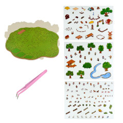 Наклейки-румбокс д/создания миниатюрных сцен: наклейки (3 л.), поле д/наклеивания (1 л.), пинцет металлический в наборе, размер листа 264х211 мм, кол-во наклеек 200+, полноцветная печать Наклейки-румбокс д/создания миниатюрных сцен: наклейки (3 л.), поле д/наклеивания (1 л.), пинцет металлический в наборе, размер листа 264х211 мм, кол-во наклеек 200+, полноцветная печать