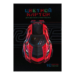 Цветной картон А4, 10 л, ФЕНИКС+ Цветной картон А4, 10 л, ФЕНИКС+