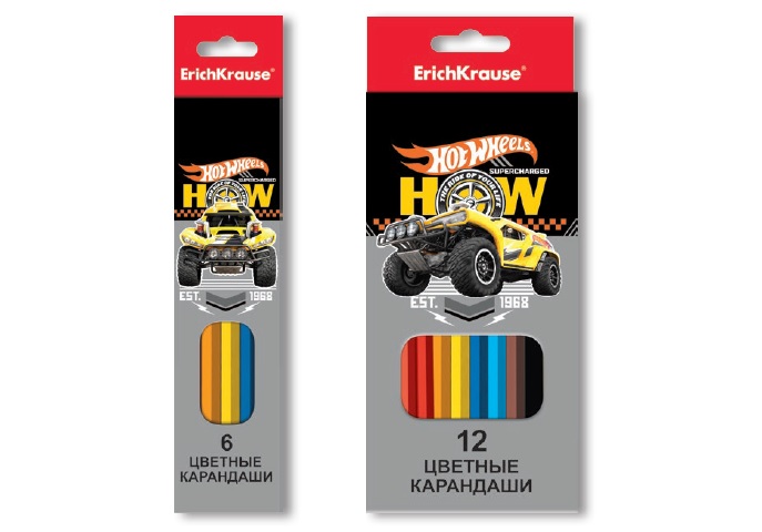 Карандаши цветные Hot Wheels Карандаши цветные Hot Wheels