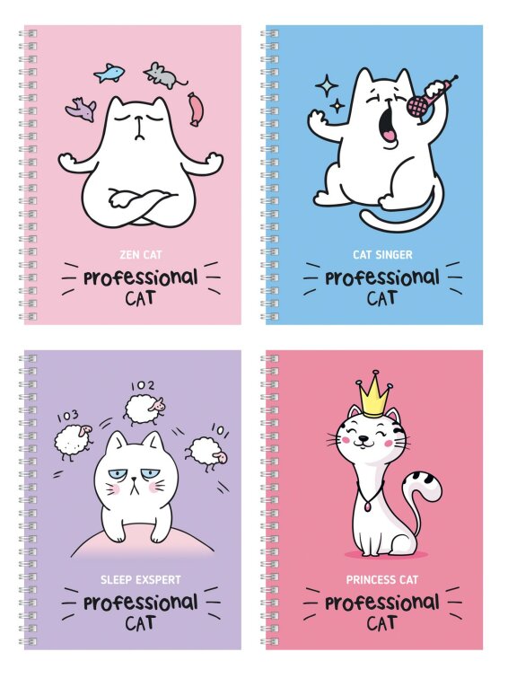 Записные книжки BG «Professional CAT»: четыре кошачьи заповеди Записные книжки BG «Professional CAT»: четыре кошачьи заповеди
