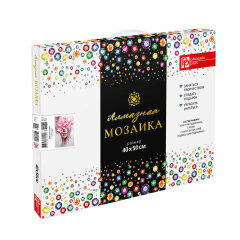 Алмазная мозаика (набор для творчества), ДЕВУШКА-ПИОН, 40*50 см, 23 цветов страз, картонная коробка Алмазная мозаика (набор для творчества), ДЕВУШКА-ПИОН, 40*50 см, 23 цветов страз, картонная коробка
