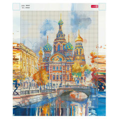 Алмазная мозаика (набор для творчества), ХРАМ, 40*50 см, форма страз: круглая, 30 цветов страз, картонная коробка с ручкой Алмазная мозаика (набор для творчества), ХРАМ, 40*50 см, форма страз: круглая, 30 цветов страз, картонная коробка с ручкой