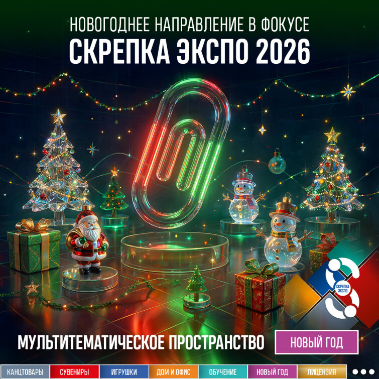 Новогоднее направление в фокусе Скрепка Экспо 2026: ключевые возможности для участников рынка Новогоднее направление в фокусе Скрепка Экспо 2026: ключевые возможности для участников рынка