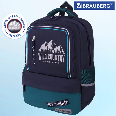 Рюкзак BRAUBERG STAR, ″White eagle″, синий Рюкзак BRAUBERG STAR, ″White eagle″, синий