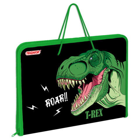 Папка для труда на молнии с ручками ПИФАГОР ″Dino roar″ Папка для труда на молнии с ручками ПИФАГОР ″Dino roar″