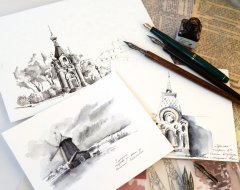 Обзор бумаги FABRIANO ACCADEMIA от Елены Обабковой Обзор бумаги FABRIANO ACCADEMIA от Елены Обабковой