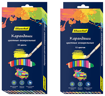 Радуга в руке – новая коллекция цветных акварельных карандашей Silwerhof Радуга в руке – новая коллекция цветных акварельных карандашей Silwerhof