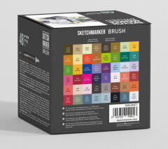 Полная выкраска SKETCHMARKER Hi-Tech Style из 48 цветов Полная выкраска SKETCHMARKER Hi-Tech Style из 48 цветов
