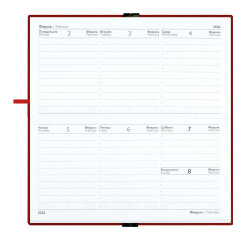 Еженедельник датированный 2026 ESCALADA, размер 175х95 мм, 64 л., мягкий переплёт, искусственная кожа ″Тиволи глосс″, блинтовое тиснение Еженедельник датированный 2026 ESCALADA, размер 175х95 мм, 64 л., мягкий переплёт, искусственная кожа ″Тиволи глосс″, блинтовое тиснение