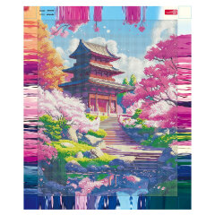 Алмазная мозаика (набор для творчества), ЯПОНИЯ, 40*50 см, форма страз: круглая, 29 цветов страз, картонная коробка с ручкой Алмазная мозаика (набор для творчества), ЯПОНИЯ, 40*50 см, форма страз: круглая, 29 цветов страз, картонная коробка с ручкой