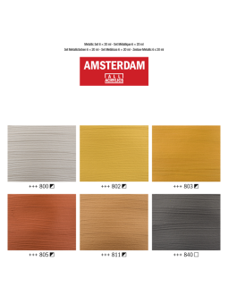 Набор акриловых красок Amsterdam Standard Metallic Набор акриловых красок Amsterdam Standard Metallic