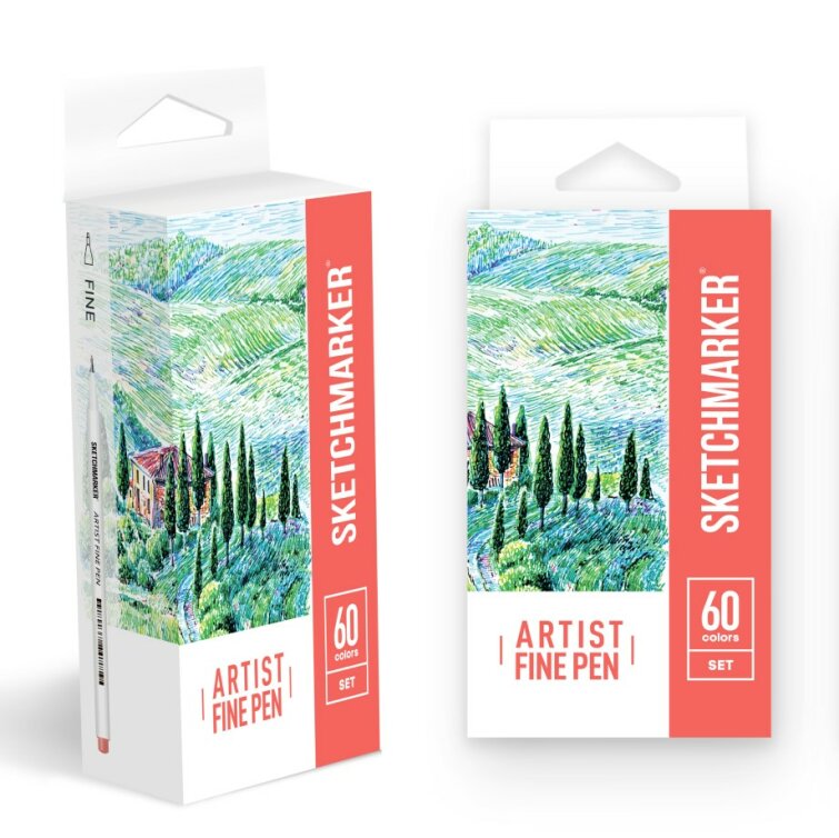 Набор SKETCHMARKER Artist Fine Pen 60 Basic Set Набор SKETCHMARKER Artist Fine Pen 60 Basic Set