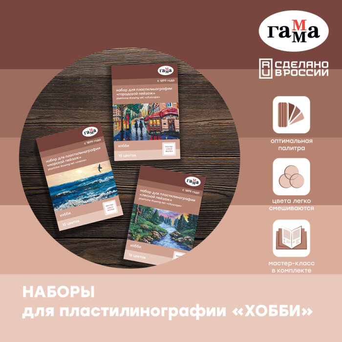 Уникальный продукт от ГАММА – наборы для пластилинографии