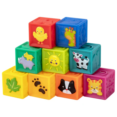 Тактильные развивающие кубики BAMBOX BABY Тактильные развивающие кубики BAMBOX BABY
