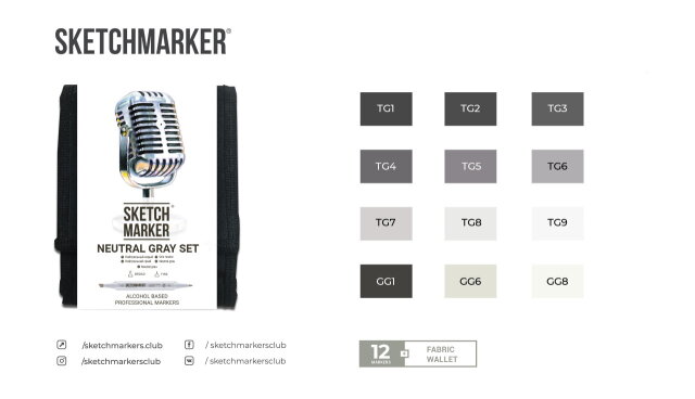 ����� �������� SKETCHMARKER ′Neutral Gray′