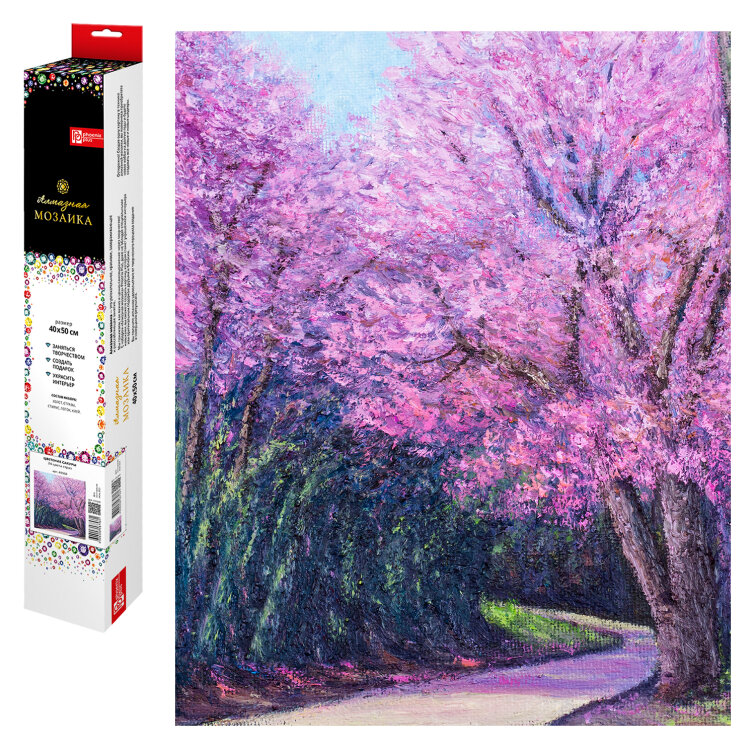 Алмазная мозаика, ЦВЕТЕНИЕ САКУРЫ, 40*50 см Алмазная мозаика, ЦВЕТЕНИЕ САКУРЫ, 40*50 см
