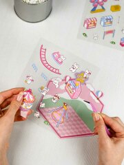 Наклейки-румбокс д/создания миниатюрных сцен: наклейки (2 л.), поле для наклеивания (1 л.) в наборе, размер листа 125х150 мм, кол-во наклеек 60+, полноцветная печать Цвет: Наклейки-румбокс д/создания миниатюрных сцен: наклейки (2 л.), поле для наклеивания (1 л.) в наборе, размер листа 125х150 мм, кол-во наклеек 60+, полноцветная печать Цвет:
