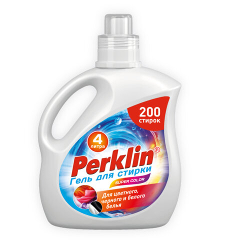 Гель для стирки белья PERKLIN SUPER COLOR, 4 литра Гель для стирки белья PERKLIN SUPER COLOR, 4 литра