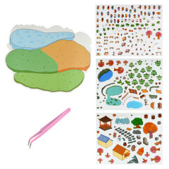 Наклейки-румбокс д/создания миниатюрных сцен: наклейки (3 л.), поле д/наклеивания (1 л.), пинцет металлический в наборе, размер листа 264х211 мм, кол-во наклеек 200+, полноцветная печать Наклейки-румбокс д/создания миниатюрных сцен: наклейки (3 л.), поле д/наклеивания (1 л.), пинцет металлический в наборе, размер листа 264х211 мм, кол-во наклеек 200+, полноцветная печать