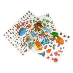 Наклейки-румбокс д/создания миниатюрных сцен: наклейки (3 л.), поле д/наклеивания (1 л.), пинцет металлический в наборе, размер листа 264х211 мм, кол-во наклеек 200+, полноцветная печать Наклейки-румбокс д/создания миниатюрных сцен: наклейки (3 л.), поле д/наклеивания (1 л.), пинцет металлический в наборе, размер листа 264х211 мм, кол-во наклеек 200+, полноцветная печать