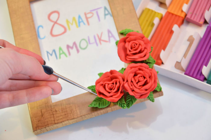 Мастер-класс. Украшаем рамку к 8 марта Мастер-класс. Украшаем рамку к 8 марта