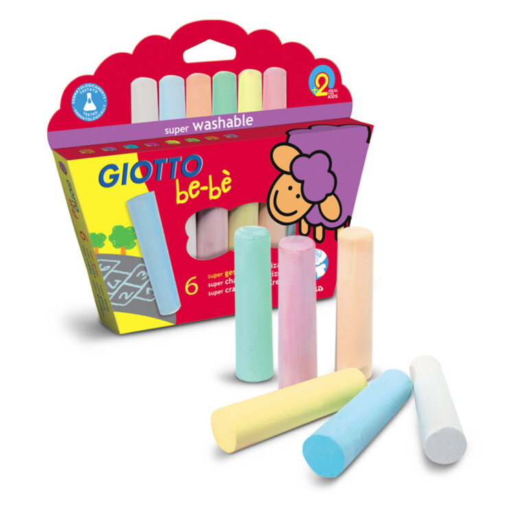 Giotto Be-bè Super chalks – главные атрибуты детства Giotto Be-bè Super chalks – главные атрибуты детства
