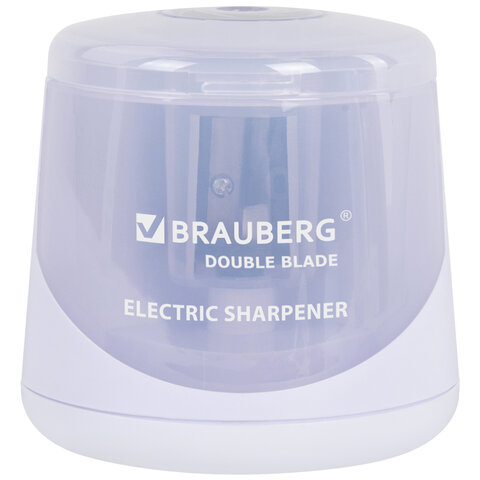 Точилка электрическая BRAUBERG DOUBLE BLADE WHITE Точилка электрическая BRAUBERG DOUBLE BLADE WHITE