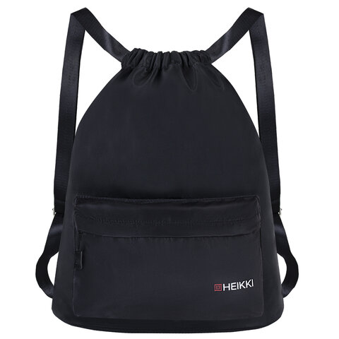Рюкзак-мешок спортивный HEIKKI CASUAL ″Total black″ Рюкзак-мешок спортивный HEIKKI CASUAL ″Total black″