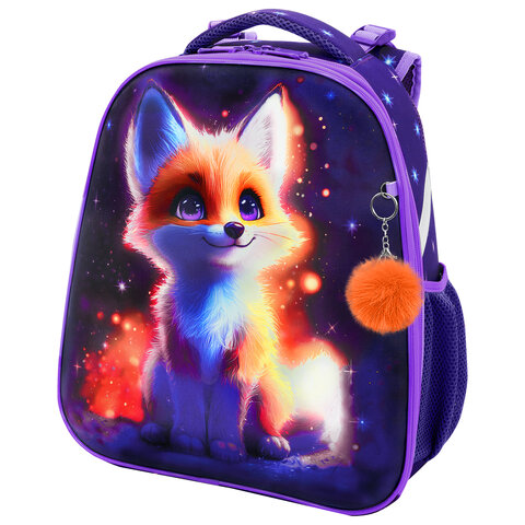 Ранец BRAUBERG UP, 2 отделения, с брелоком, ″Bright fox″ Ранец BRAUBERG UP, 2 отделения, с брелоком, ″Bright fox″