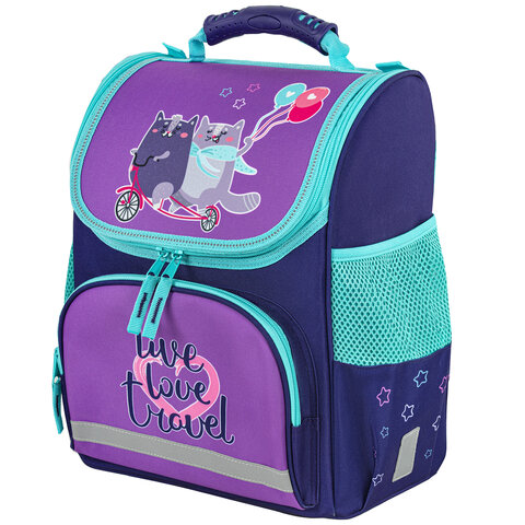 Ранец ПИФАГОР BASIC ″Bike cats″ Ранец ПИФАГОР BASIC ″Bike cats″
