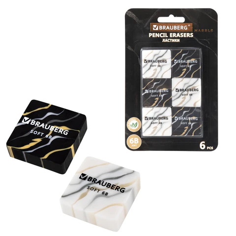  BRAUBERG ″MARBLE″,  6 
