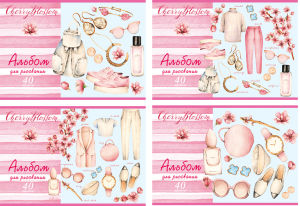 Альбомы для рисования ″Cherry blossom″: вдохновение модой Альбомы для рисования ″Cherry blossom″: вдохновение модой
